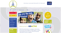 Desktop Screenshot of kidactiveclubs.co.uk